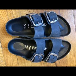 Birkenstock Arizona Big Buckle - nubuck leather, size 38
